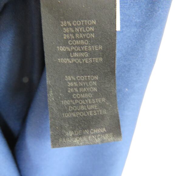 Cynthia Steffe Blue Chambray Denim Floral Lace Sweetheart Midi Dress Size 2 - Picture 6 of 6